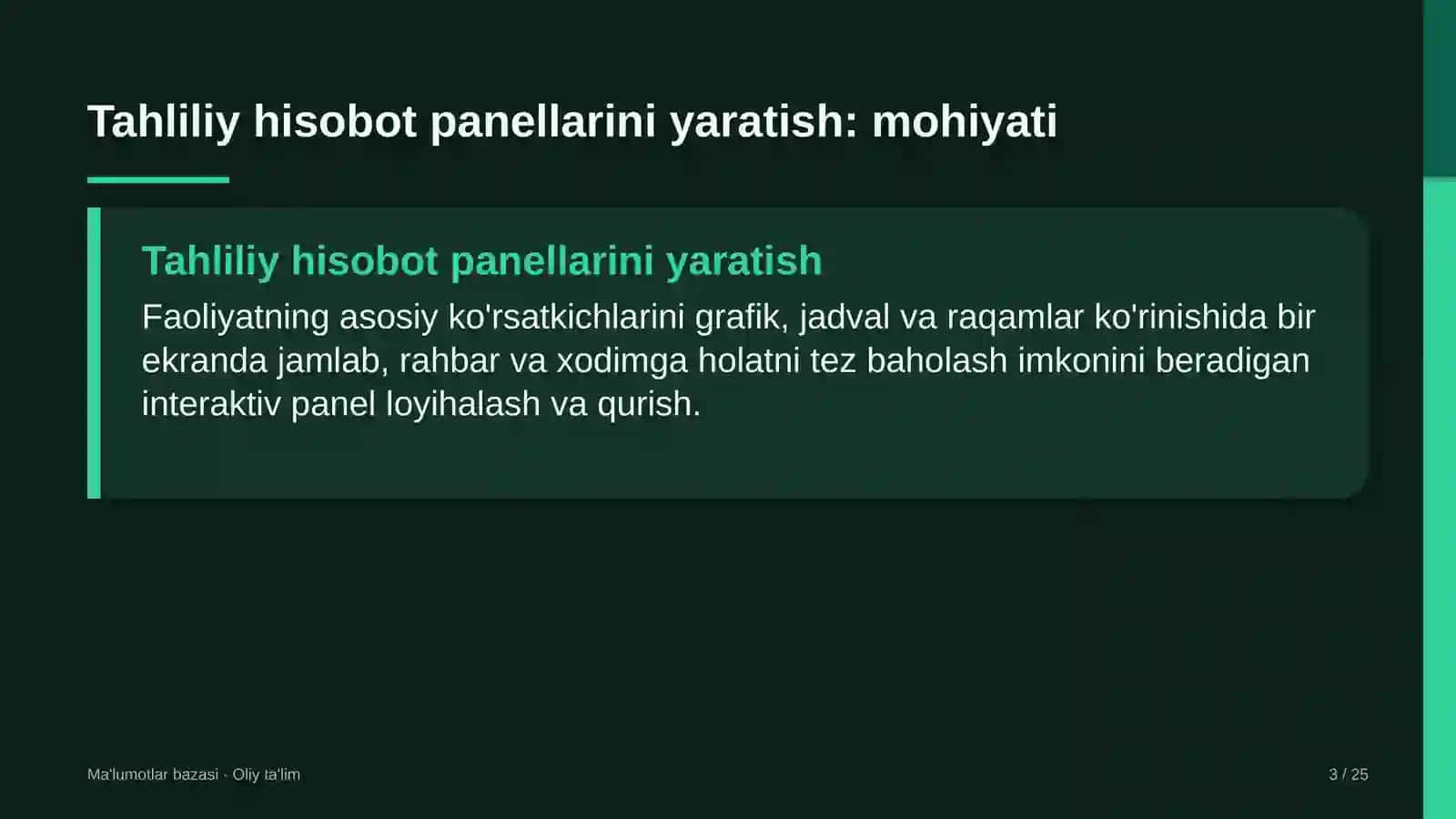 maxsus texnika parklarida tahliliy hisobot panellarini dashboard yaratish 1739 3