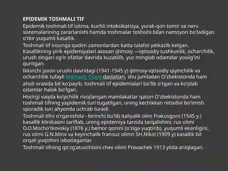 RIKKETSIOZLAR: toshmali tif, Ku- isitmasi, qo'zg'atuvchilarning harakteristikasi va kasallikning labaratoriya diagnostikasi 3