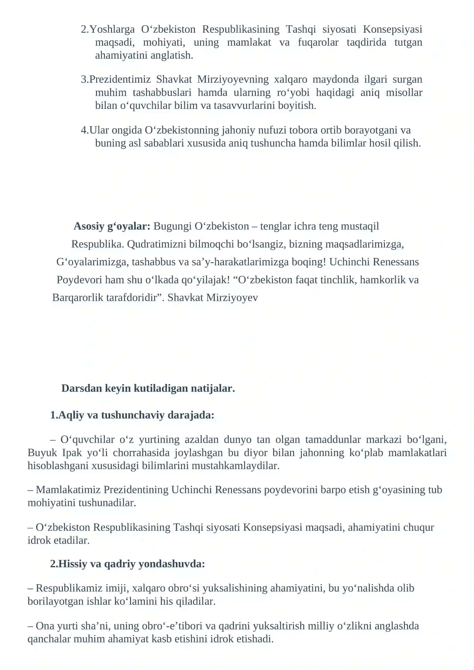 O'ZBEKISTON VA JAHON 3