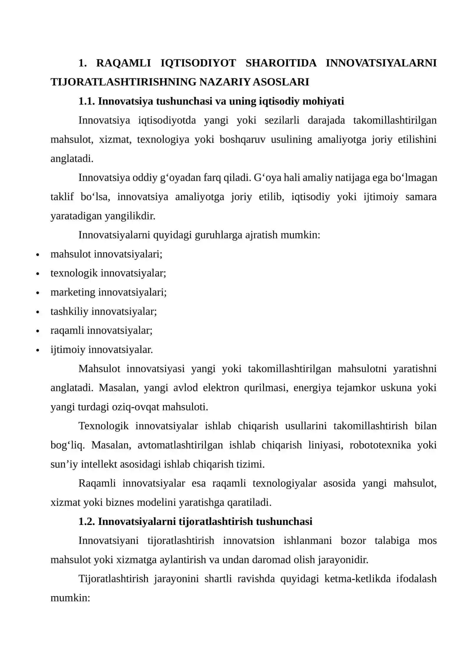 Raqamli iqtisodiyot sharoitida innovatsiyalarni tijoratlashtirish mexanizmlari 3