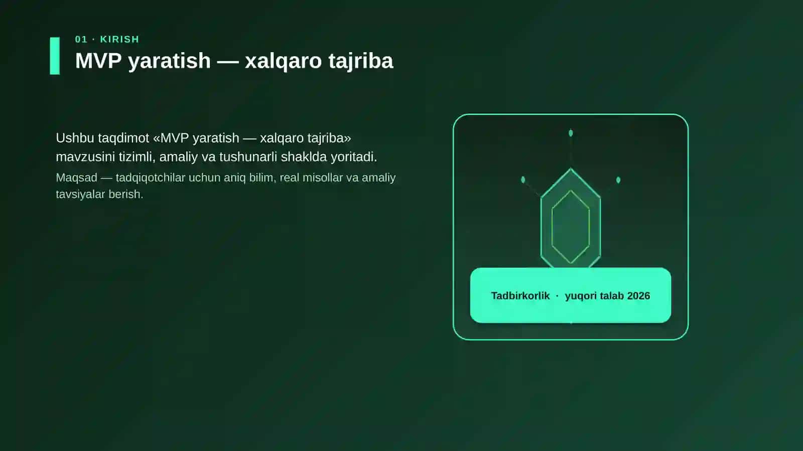 MVP yaratish — xalqaro tajriba 3
