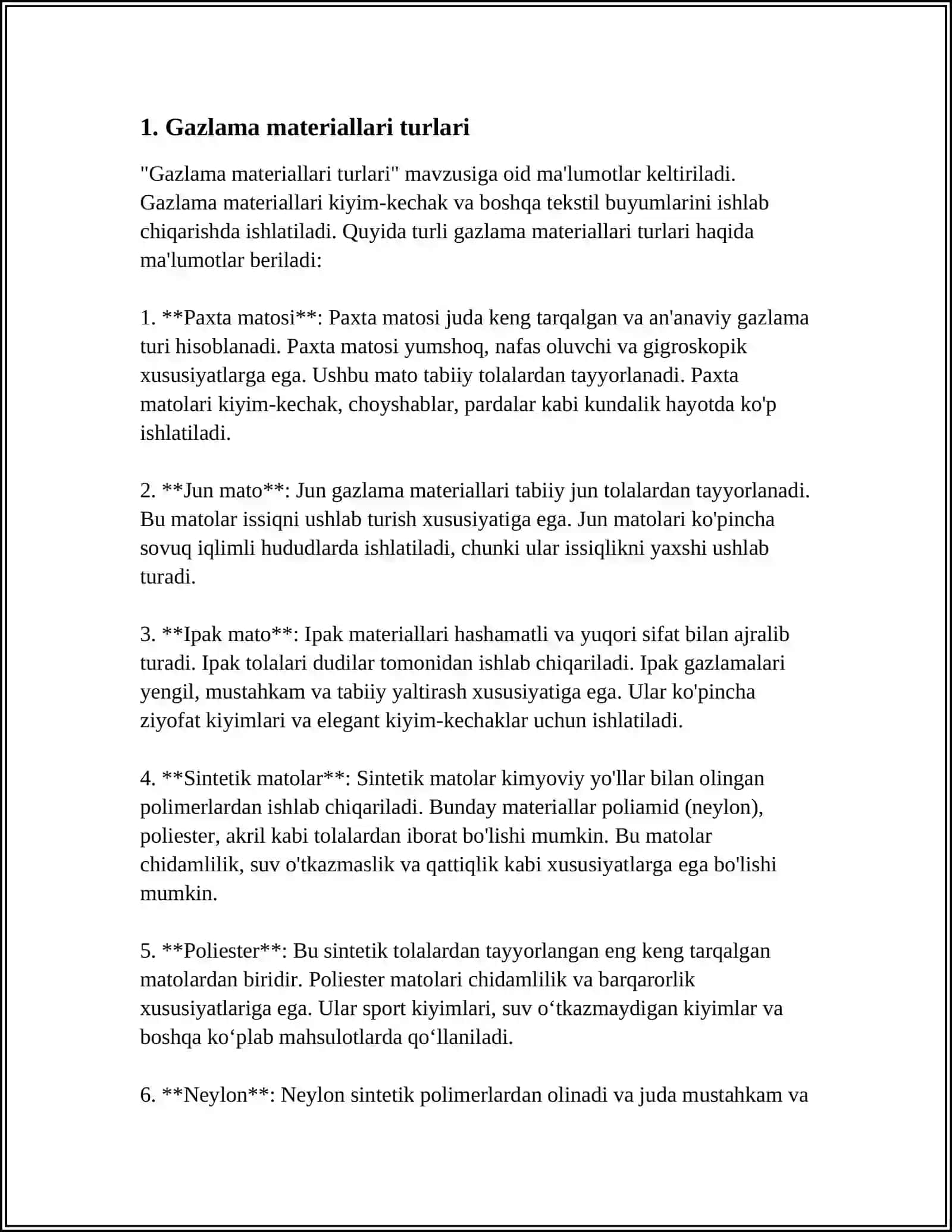 GAZLAMA VA IP TURLARI. GAZLAMANING XUSUSIYATLARI 3