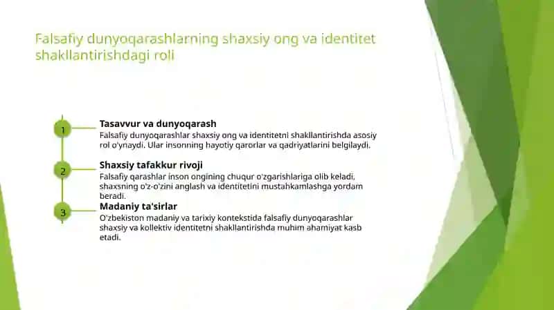 Falsafiy dunyoqarashning oʻz-oʻzini anglashdagi roli 3