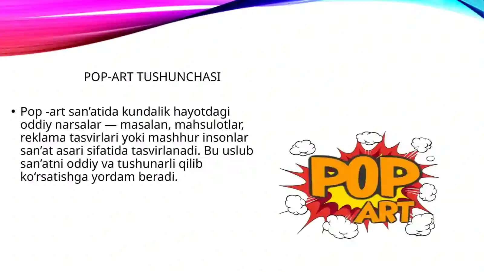 Pop-art uslubida ijod qilish 3