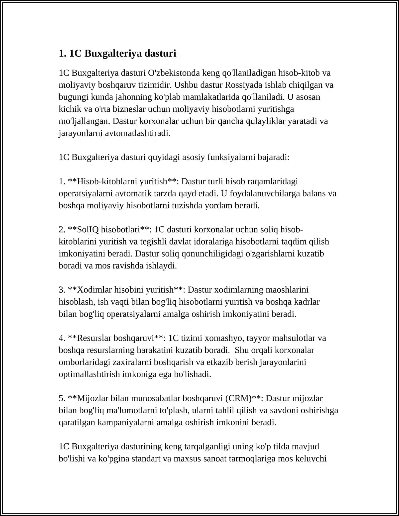 1С Buxgalteriya dasturi 3