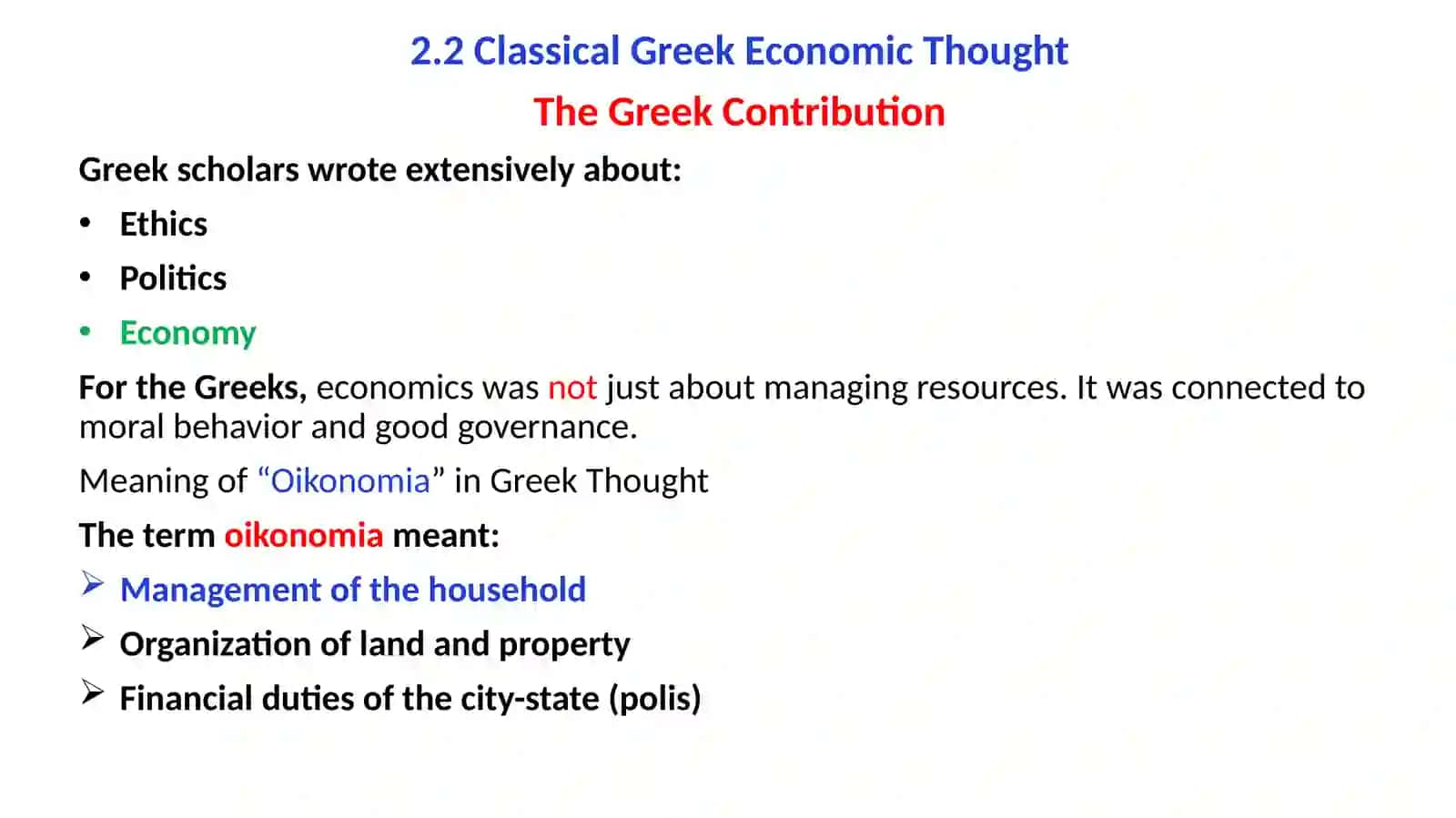Tradition of Economic Thought in the Mediterranean World 3