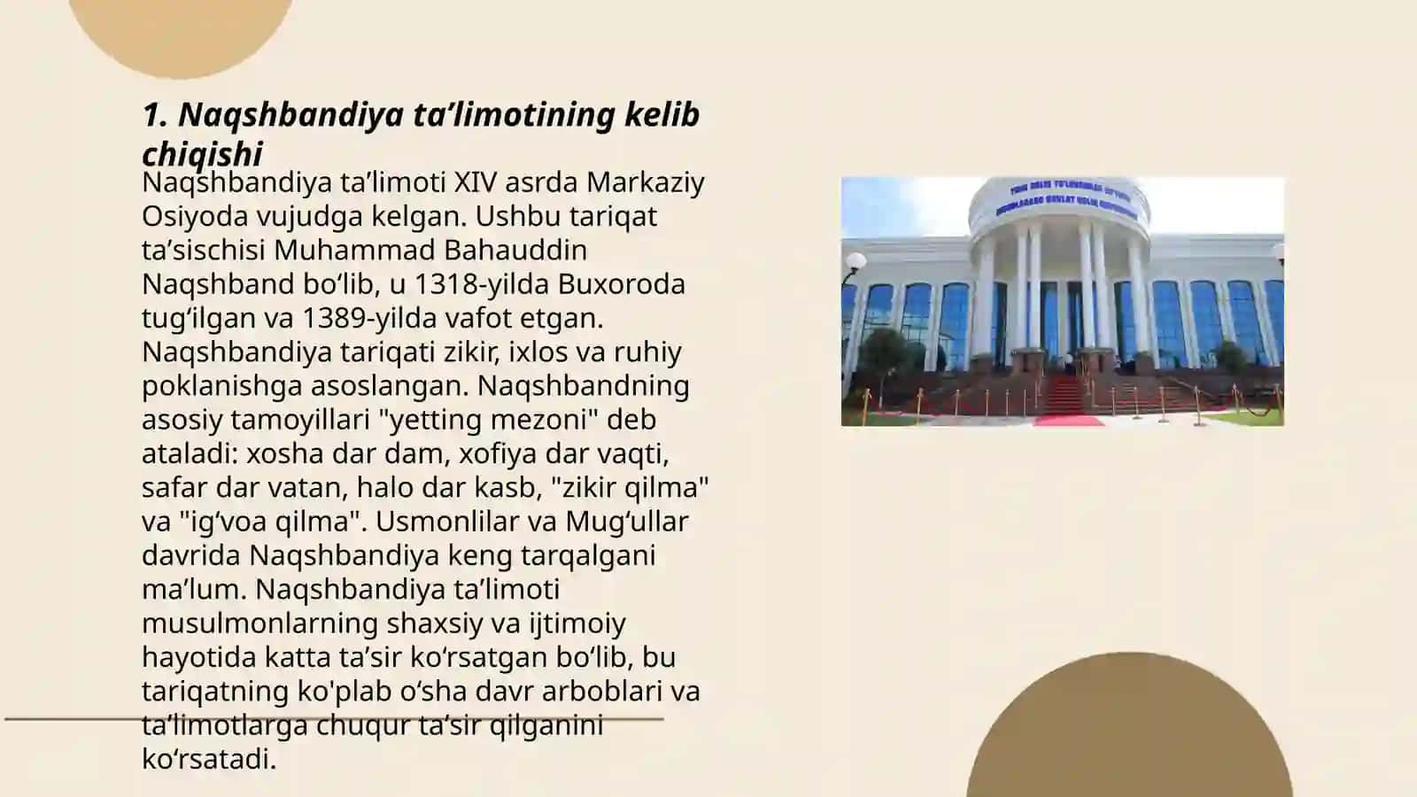 Naqshbandiya taʼlimotining tarqalishi 3