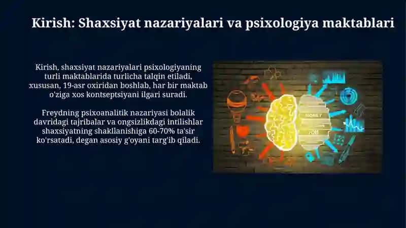 Psixologiya Maktablarida Shaxs Nazariyalari 3