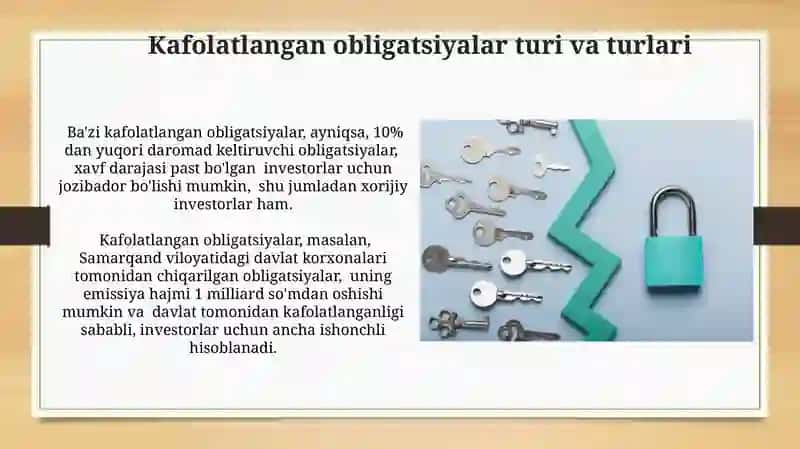Kafolatlangan va kafolatlanmagan obligatsiyalar 3