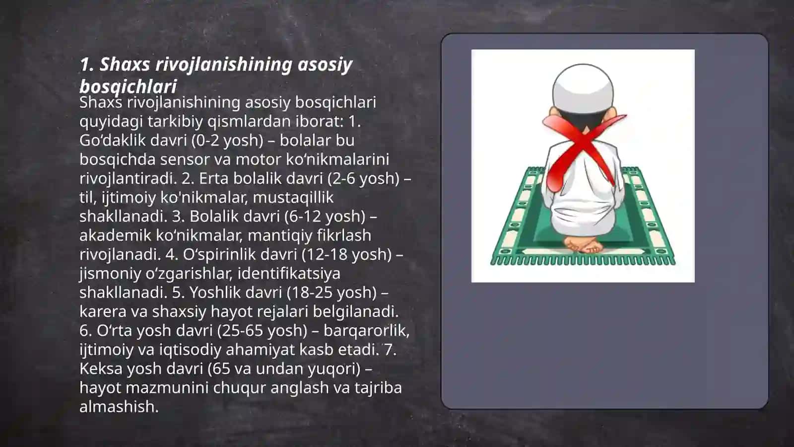 Shaxsning rivojlanishi, tarbiyasi va ijtimoiylashuvi 3