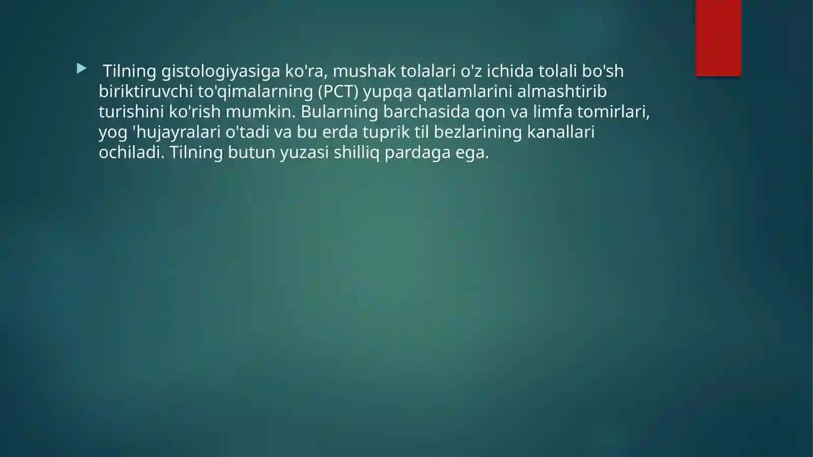 TIL GISTOLOGIYASI 3