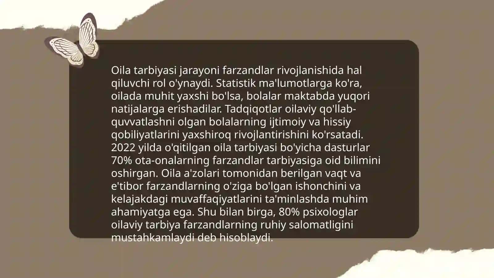 Oilani tarbiyalash 3
