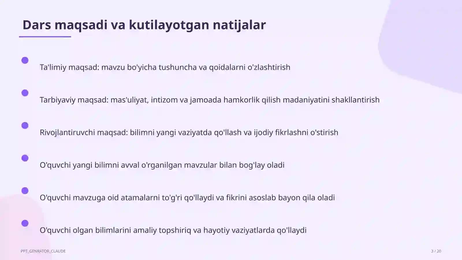 Interfaol metodlar: Klaster va Aqliy hujum 3