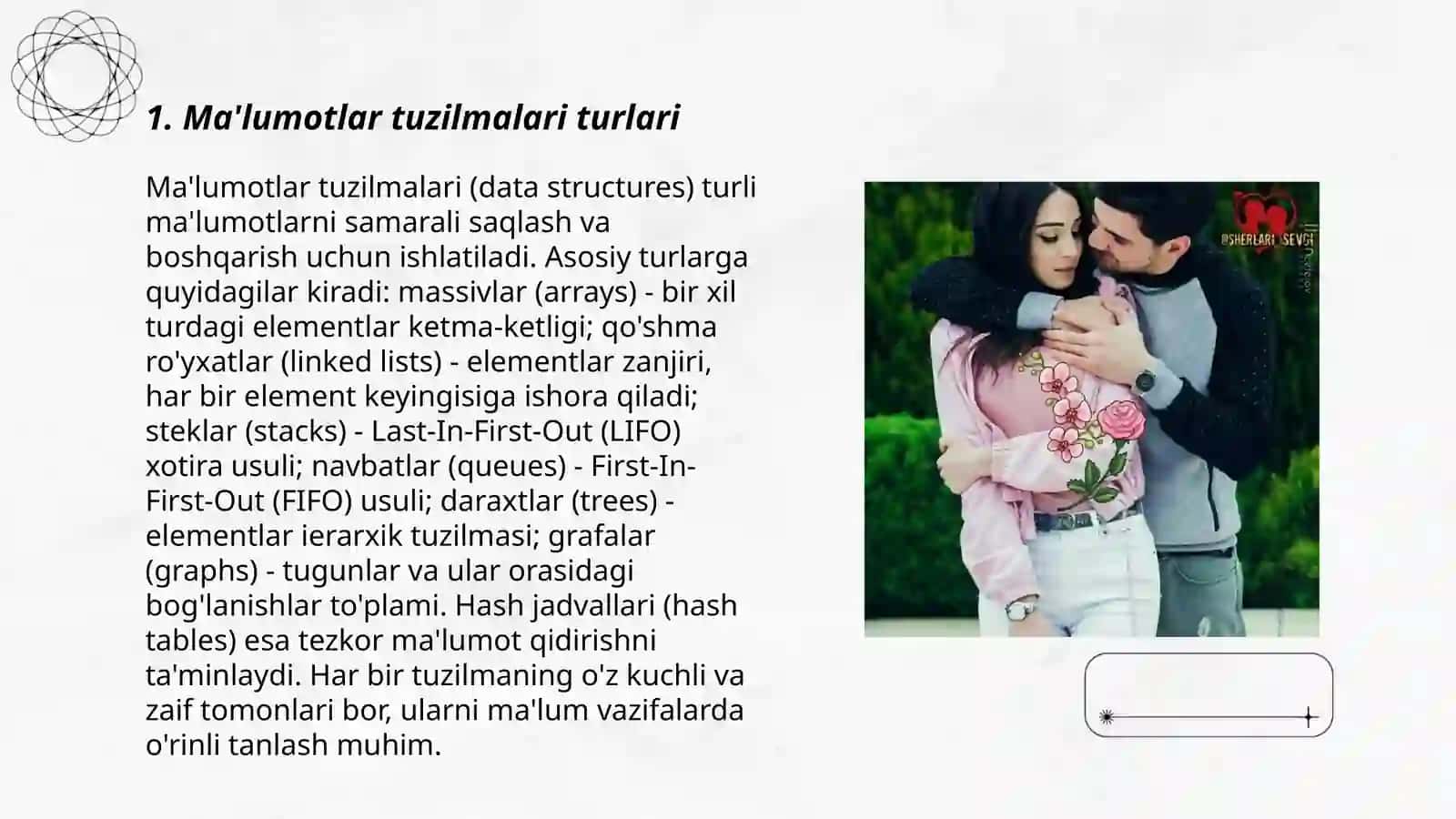 Ma'lumotlar tuzilmalari (Data Structures) 3
