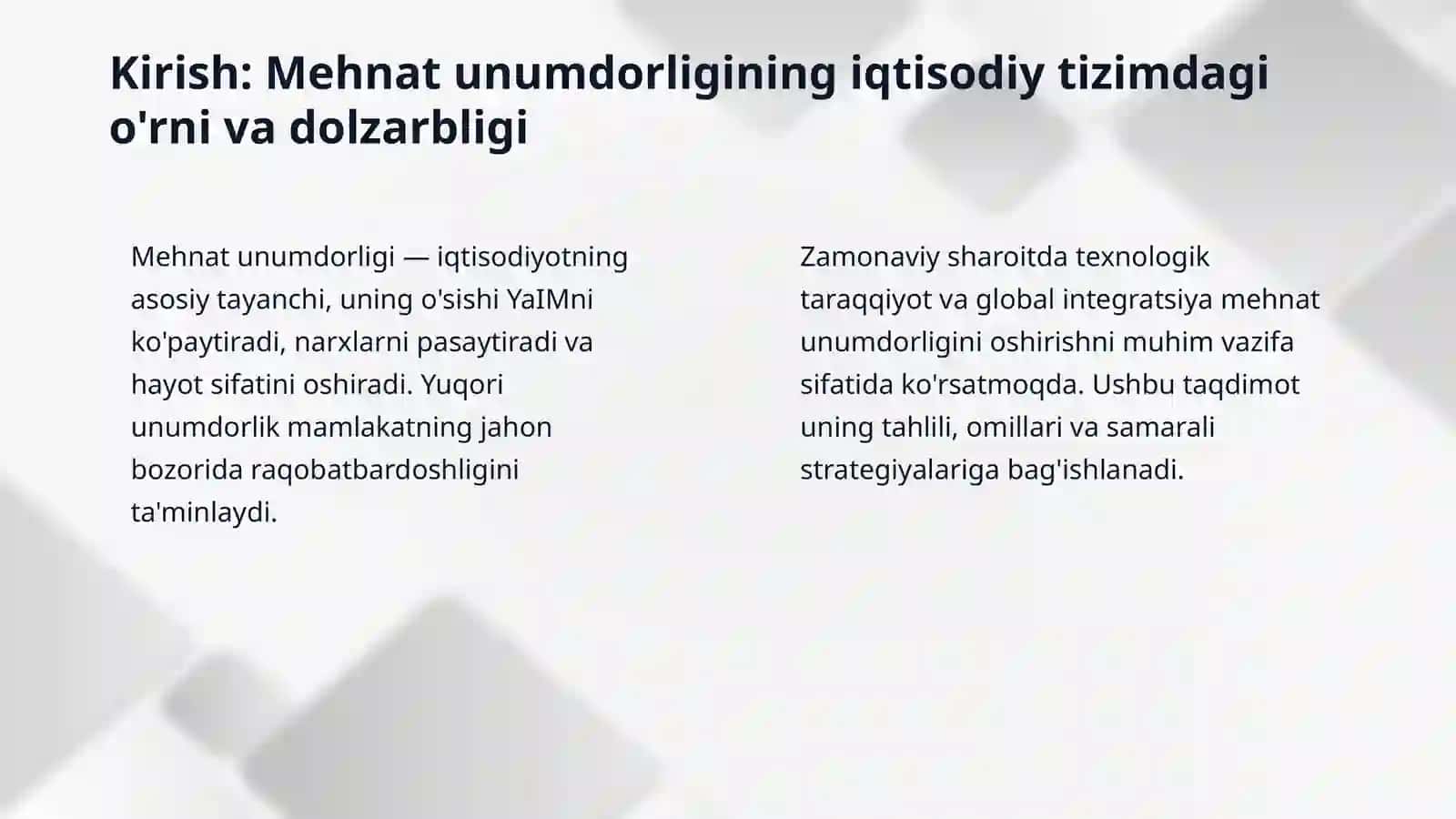 Mehnat unumdorligi 3