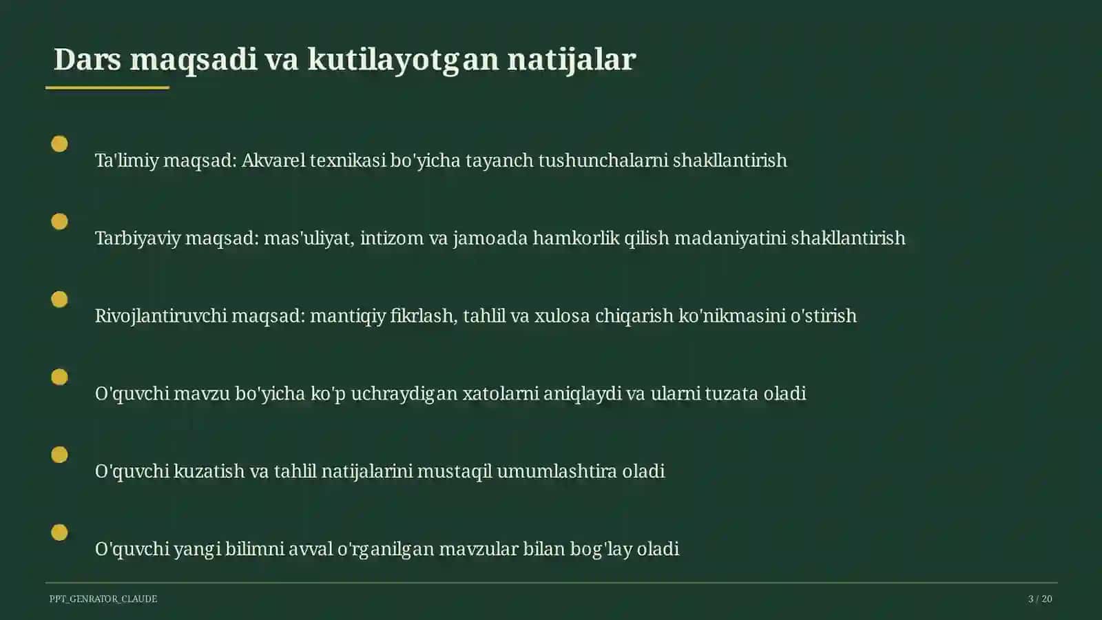 Akvarel texnikasi (5-sinf) 3