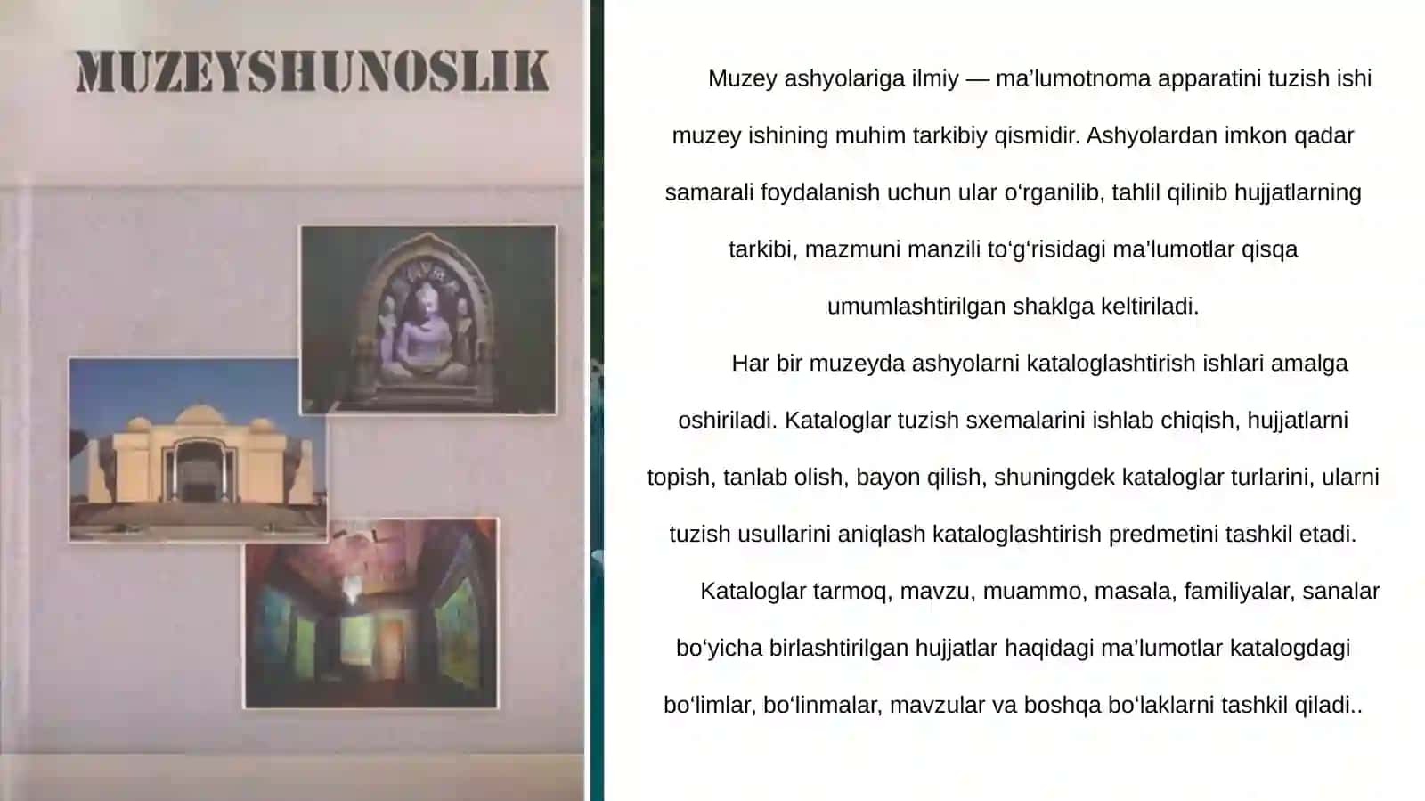 Muzeylarda ilmiy-ma’lumotnoma apparatini tashkil etish va ilmiy  tadqiqotchilik faoliyati 3