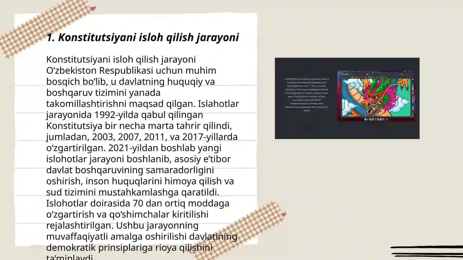 Konstitutsiyaga o'zgatirish va qo'shimchalar qo'shish 3