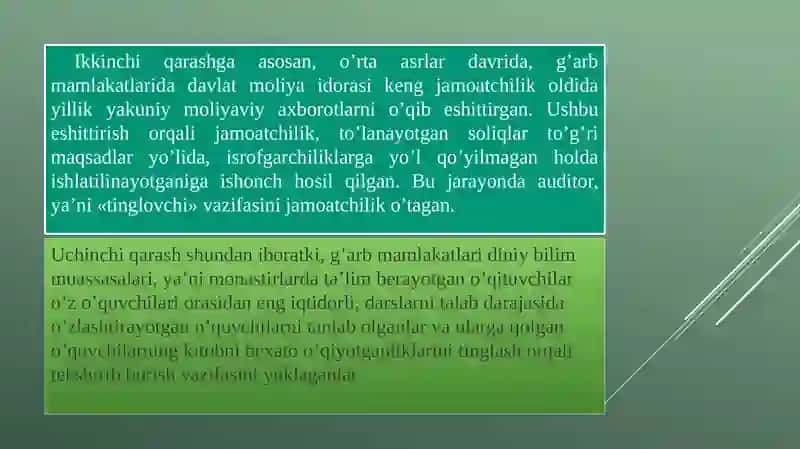Auditga kirish 3