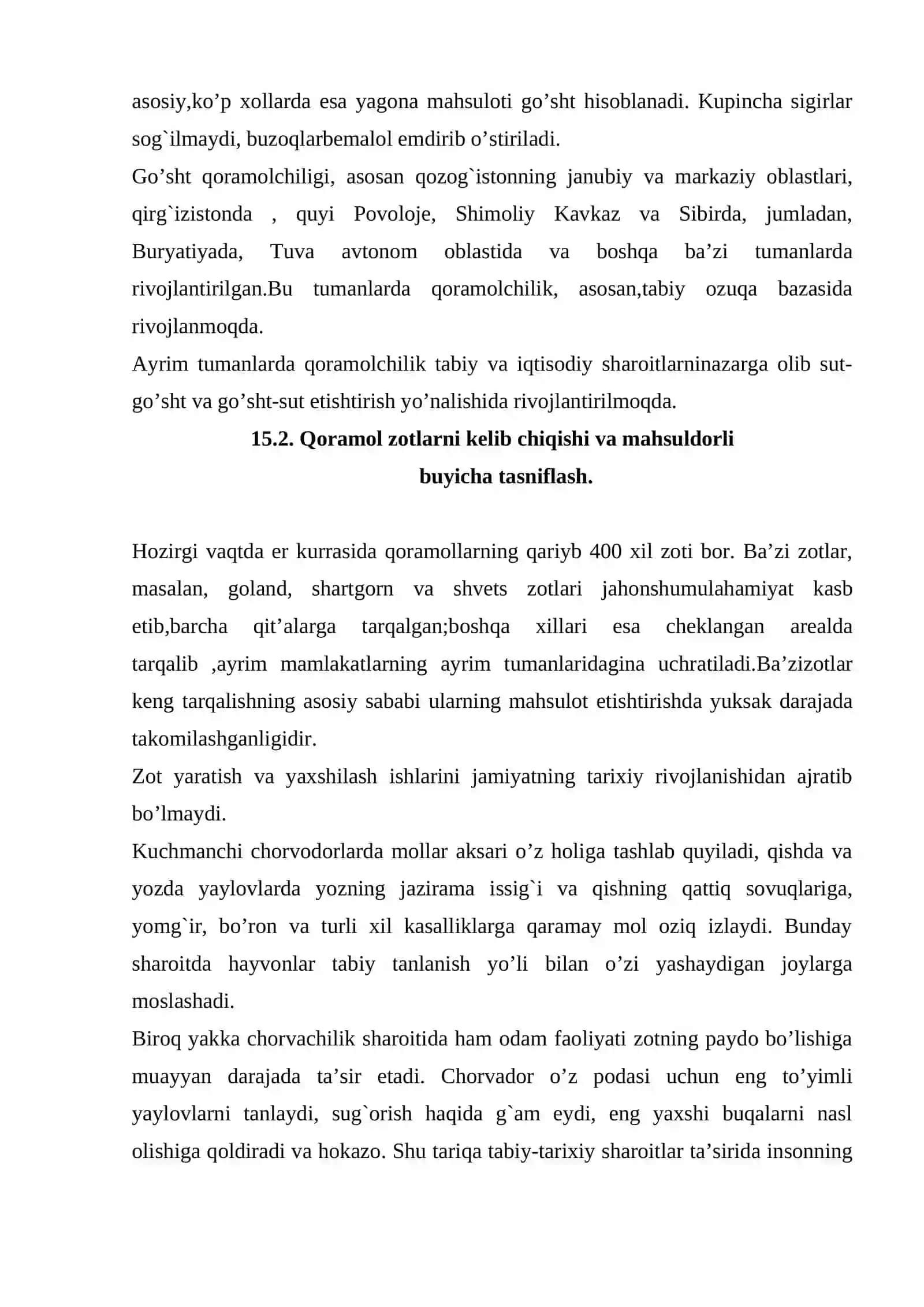 Qoramolchilik 3