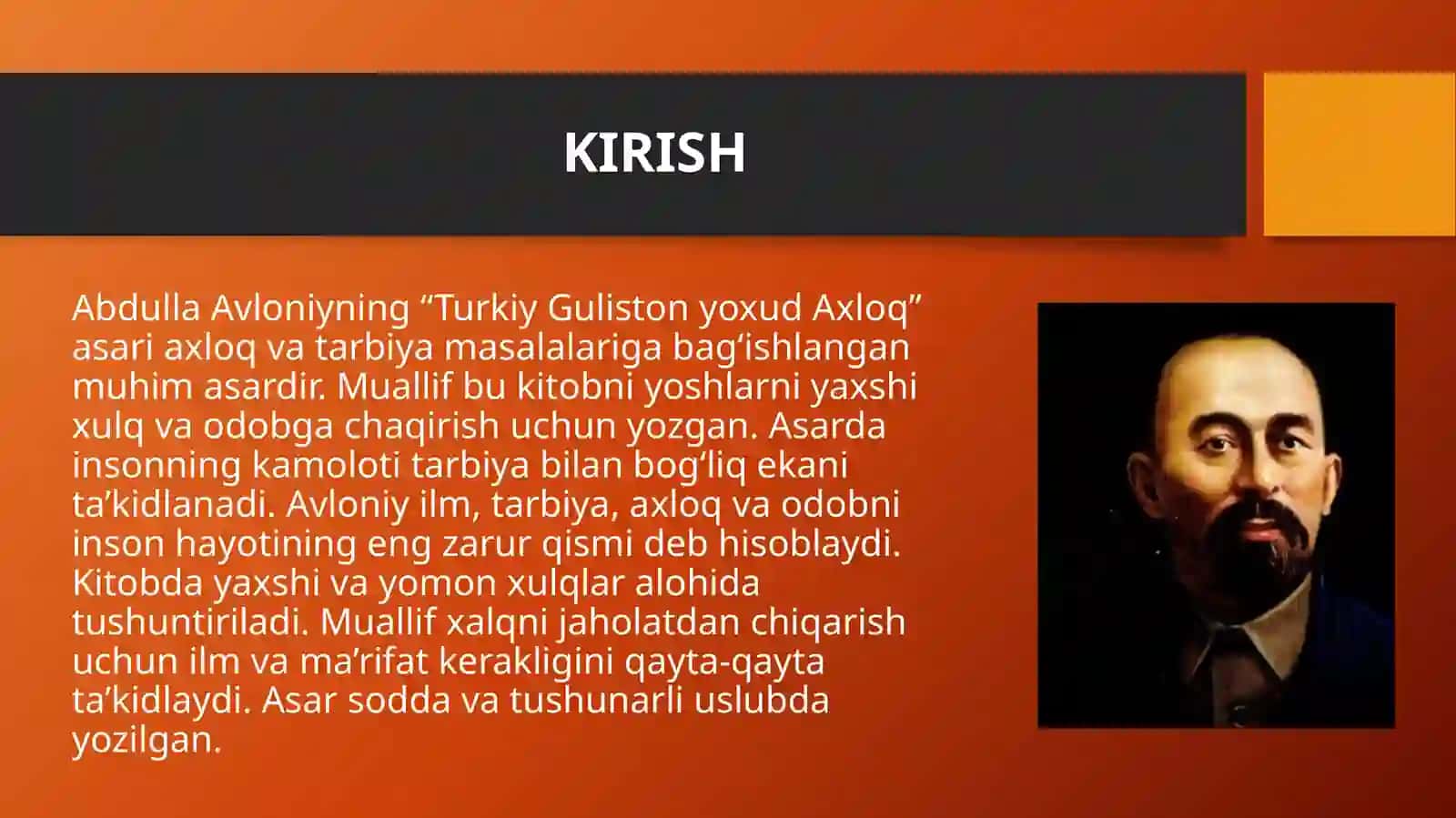 Turkiy Guliston yoxud Axloq 3