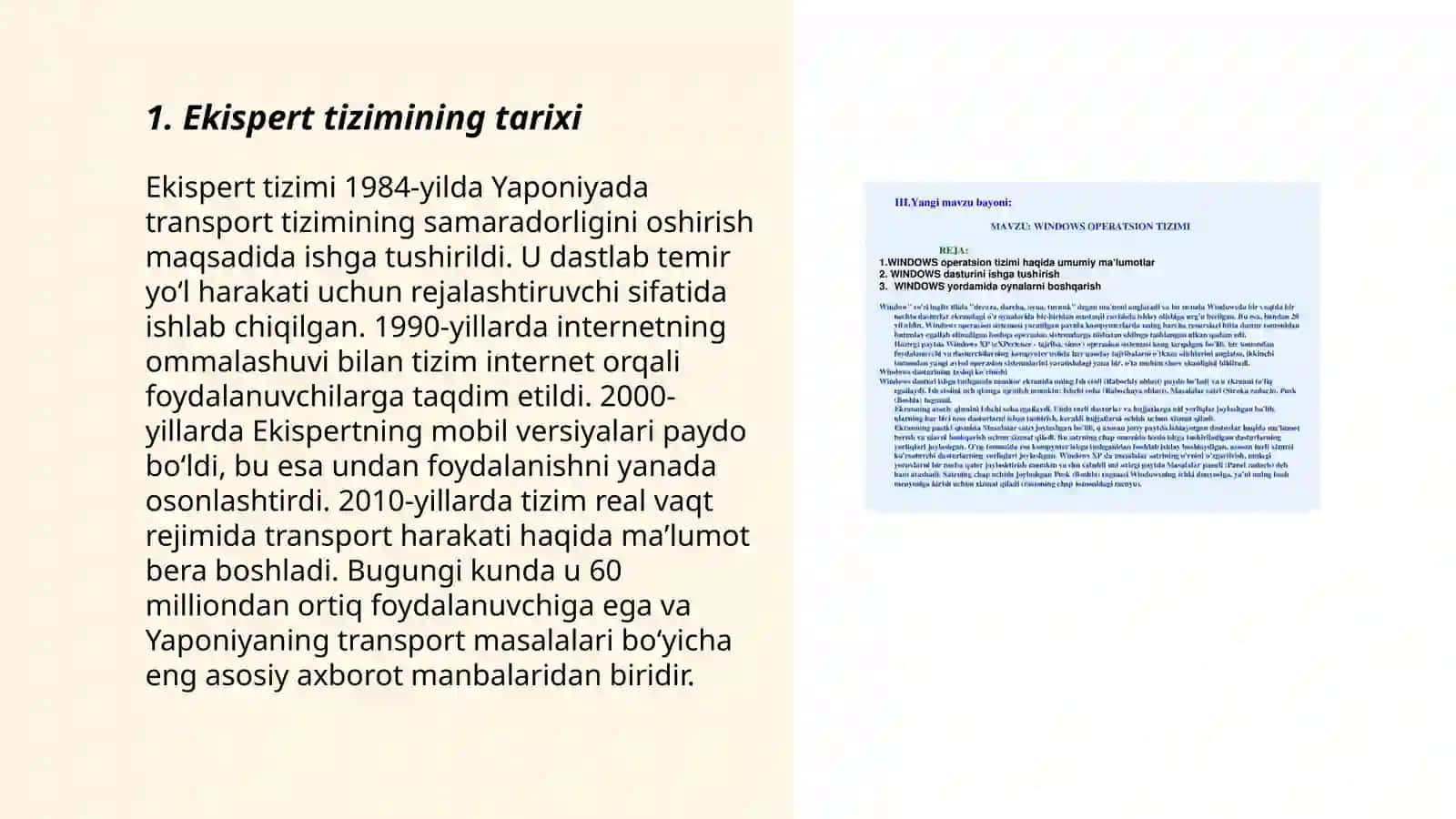 Ekispert tizimi haqida 3