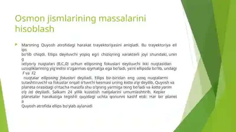Kepler qonunlari 3
