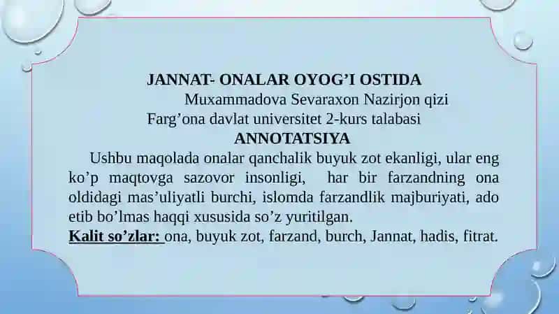 "YILNING O'Z MUTAXASSISLIGI BO'YICHA ENG BILIMDON TALABASI" 3