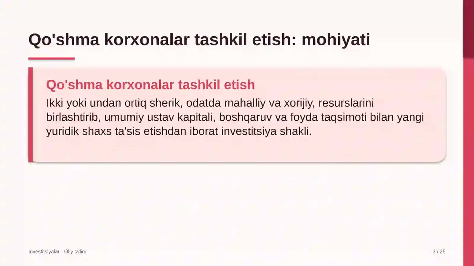 yuqumli kasalliklar shifoxonalarida qo'shma korxonalar tashkil etish 9983 3