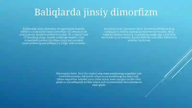 Baliqlarda Jinsiy Dimorfizim Va Ularning Migratsiyasi 3