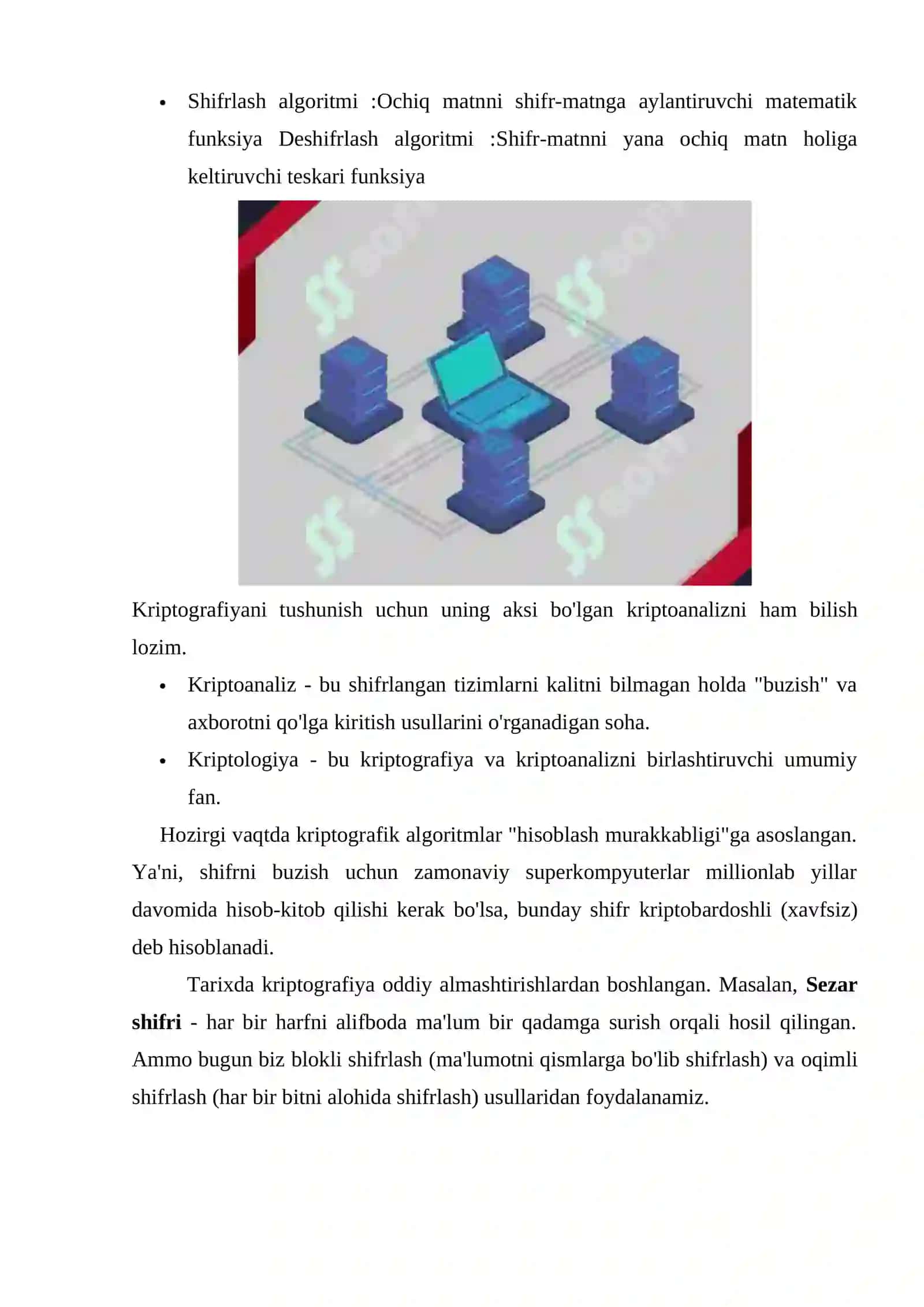 Axborotni himoya qilishning kriptografik usullari 3