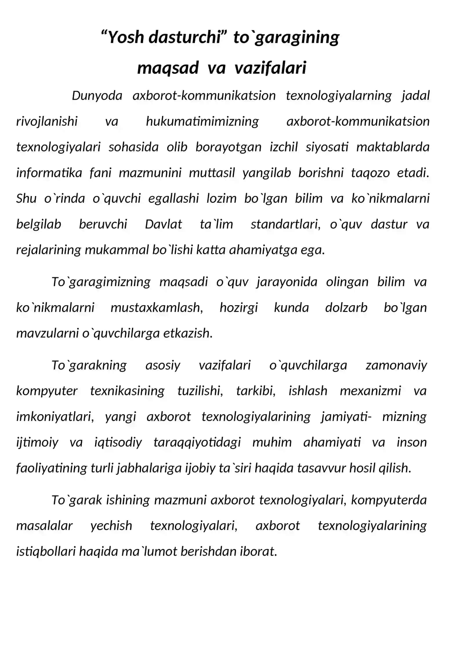 INFORMATIKA To'garak yangi Cembridj DARSLIGI ASOSIDA 3