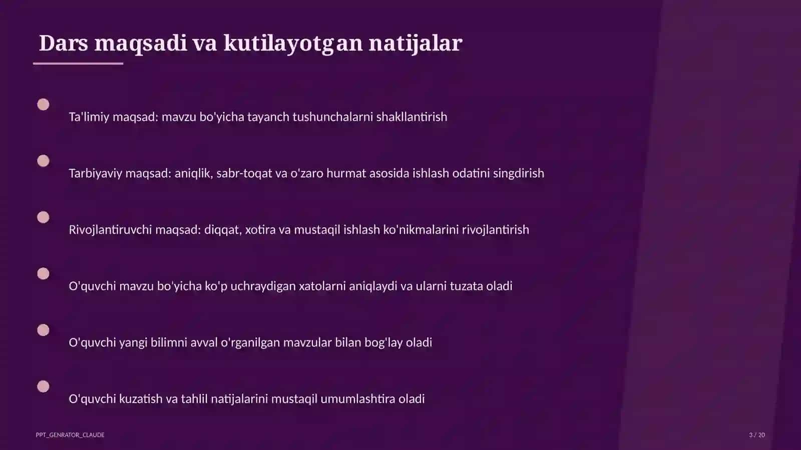 Saf mashqlari va tartib qoidalari (1-sinf) 3