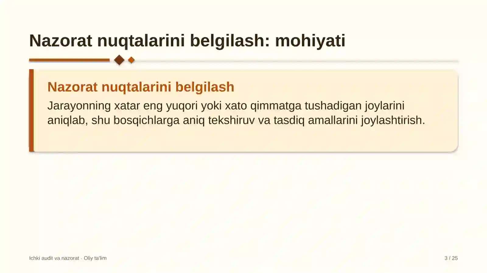 Ilmiy-tadqiqot institutlarida nazorat nuqtalarini belgilash 3