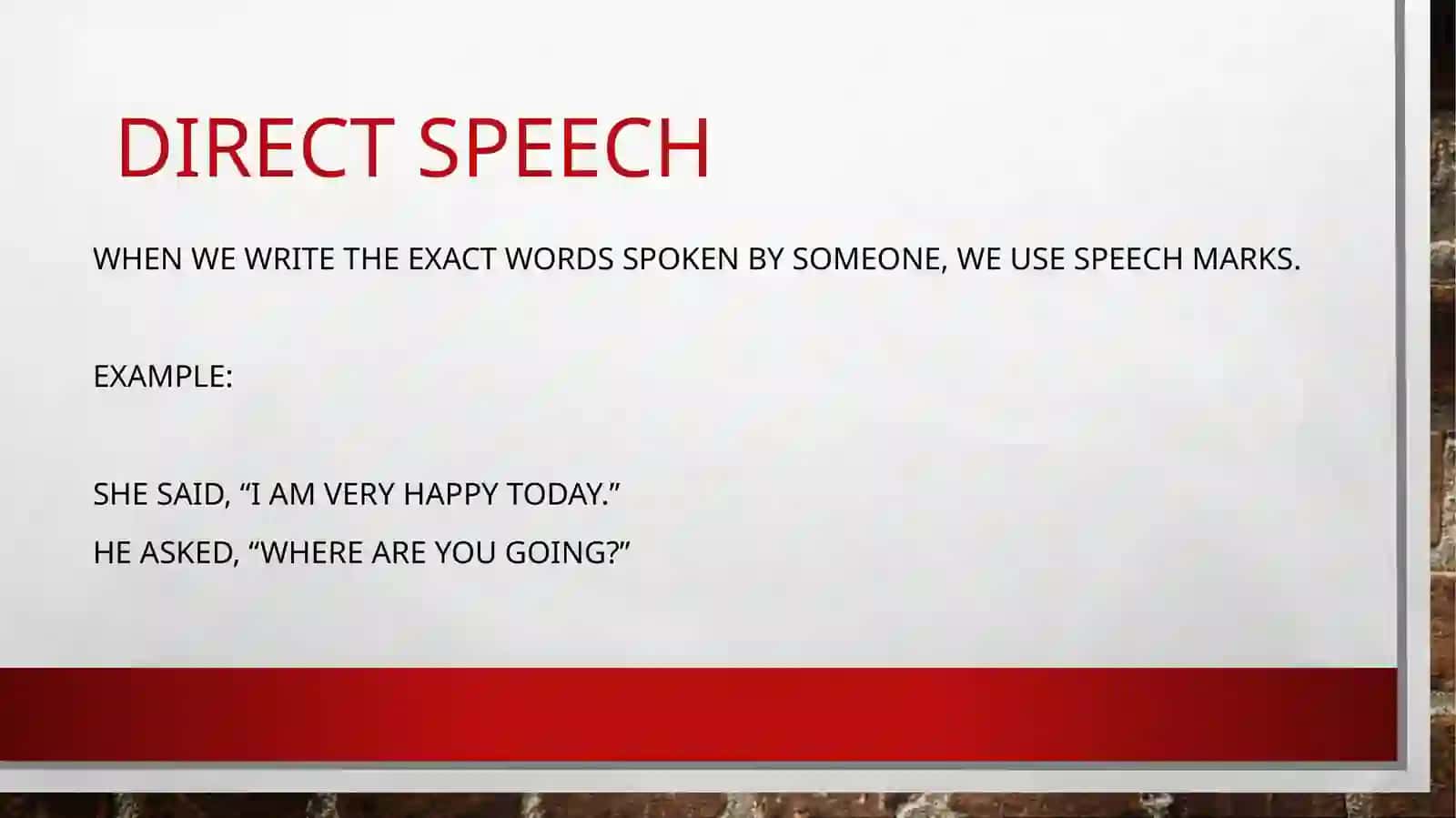 Speech marks 3