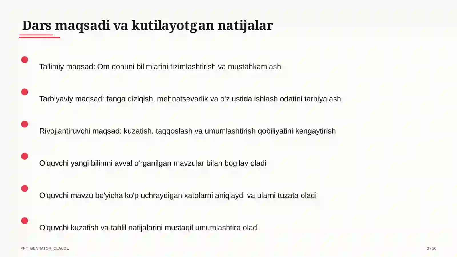 Om qonuni (8-sinf) 3