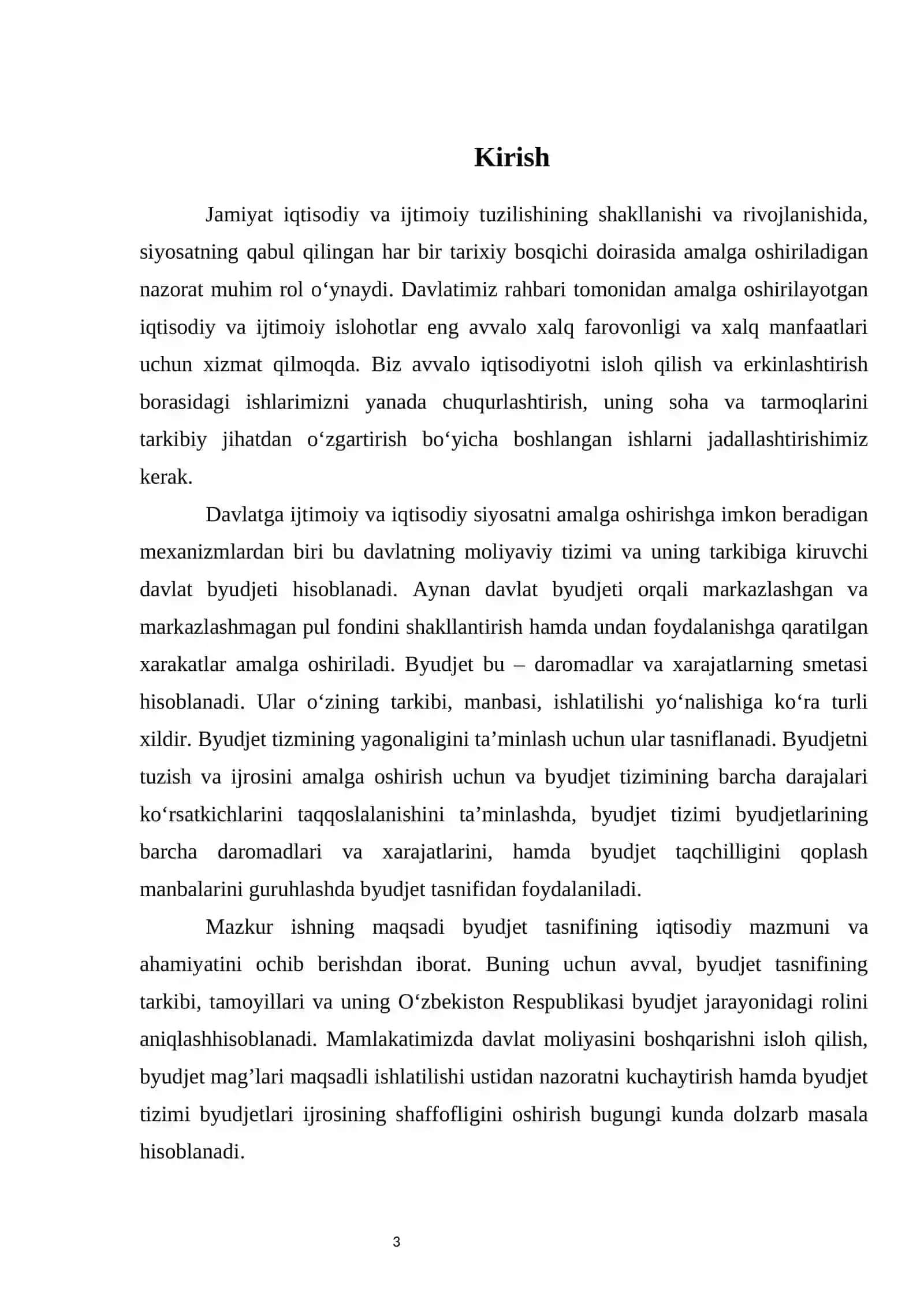 Byudjetlashtirish: tushunchasi, ma’nosi. Byudjet turlari, ularni ishlab chiqarish tartibi 3