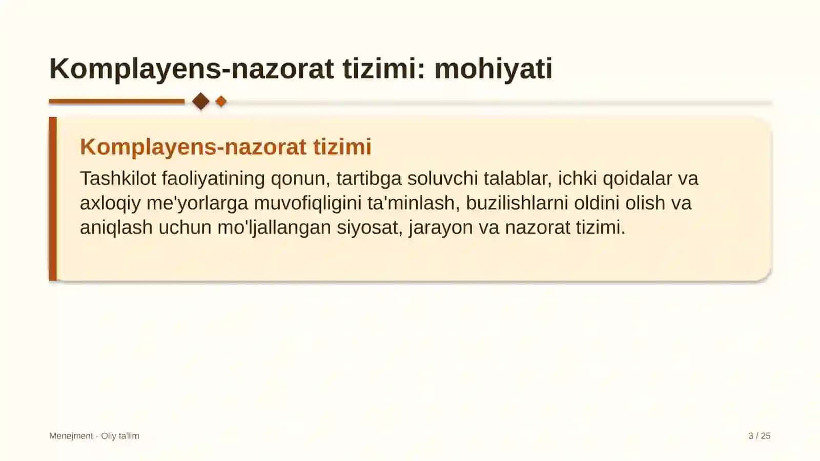 Gid-ekskursovodlik xizmatida komplayens-nazorat tizimi 3