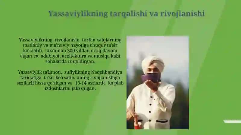 Ahmad Yassaviy vayassaviyataraqqiyoti 3