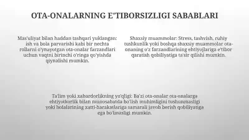 Farzandi Ta’Lim-Tarbiyasiga E’Tiborsiz Ota-Onalar Bilan Ishlash Samaradorligini Oshirish 3
