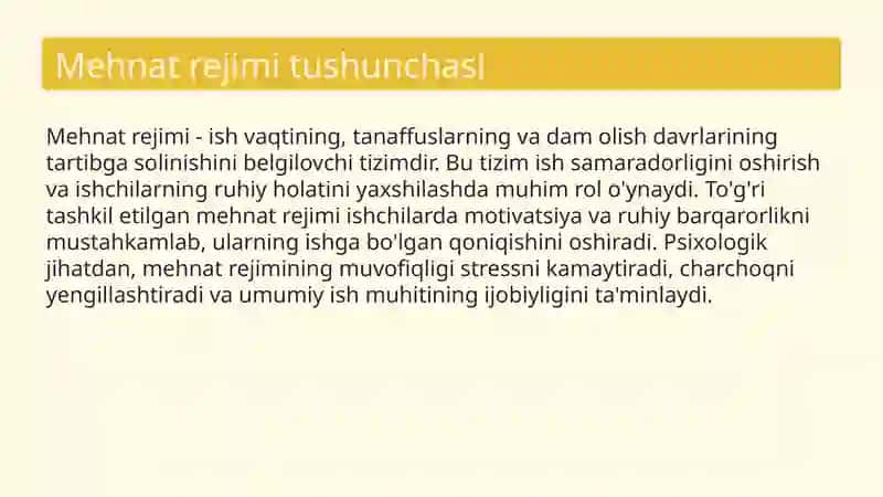Mehnatni tashkil qilish psixologiyasi 3