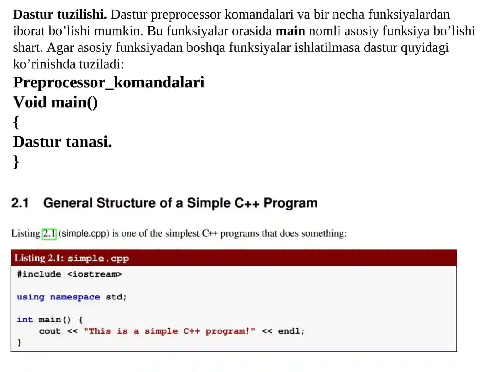 C++ dasturlash tilida dasturlar tuzish 3
