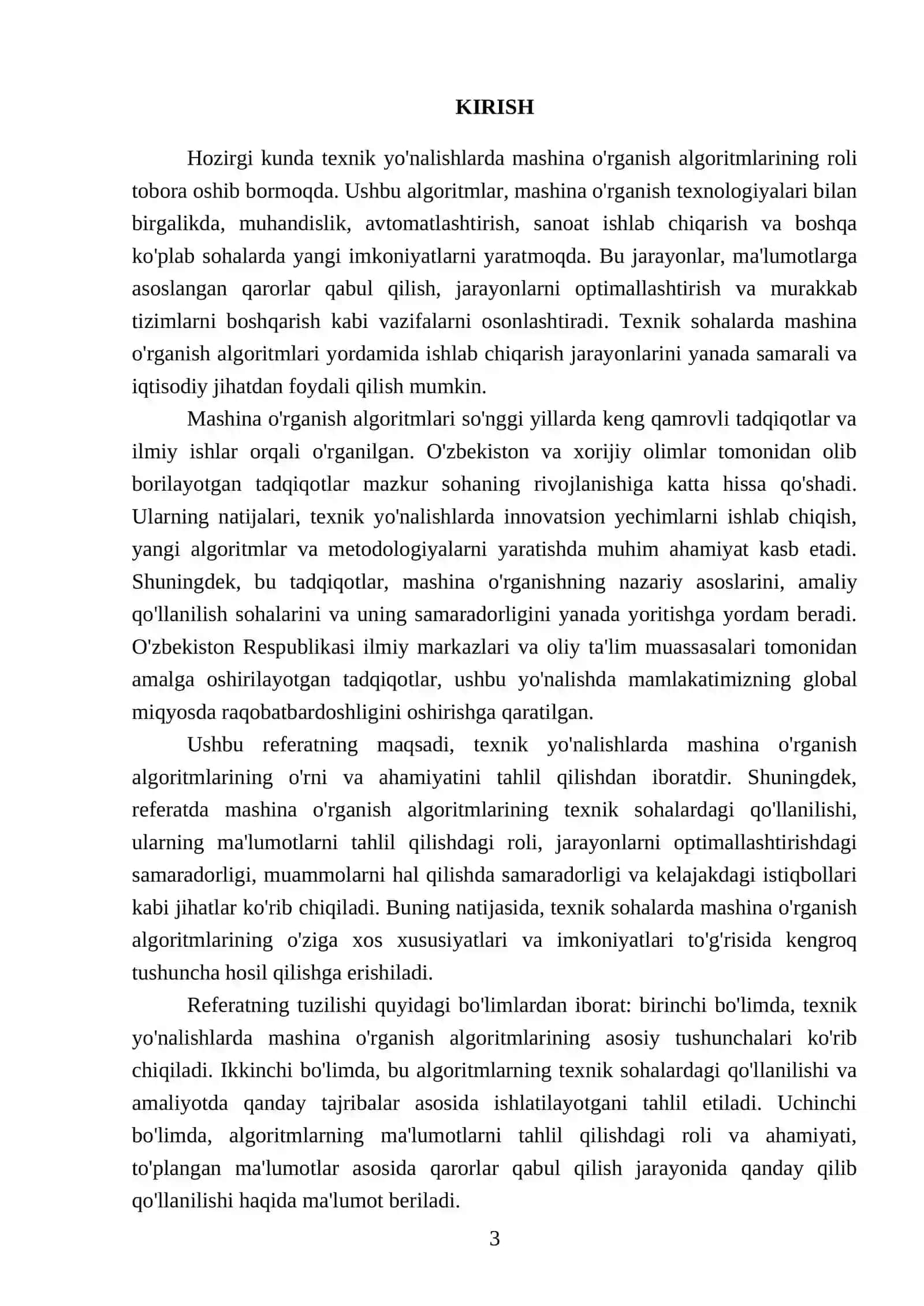 Mashina o'rganish algoritmlarining roli 3