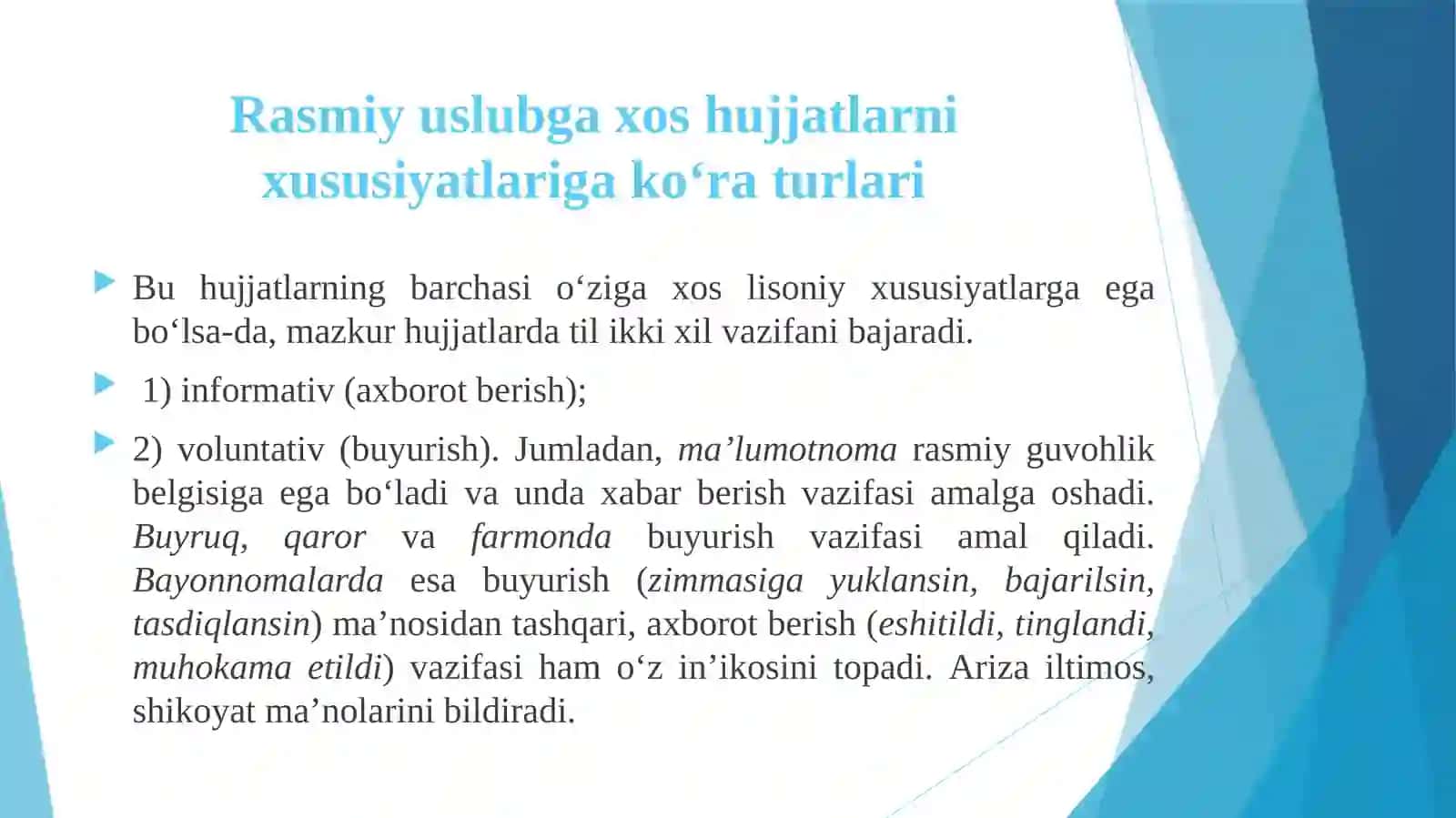 Rasmiy uslubda yuridik matn tuzish 3