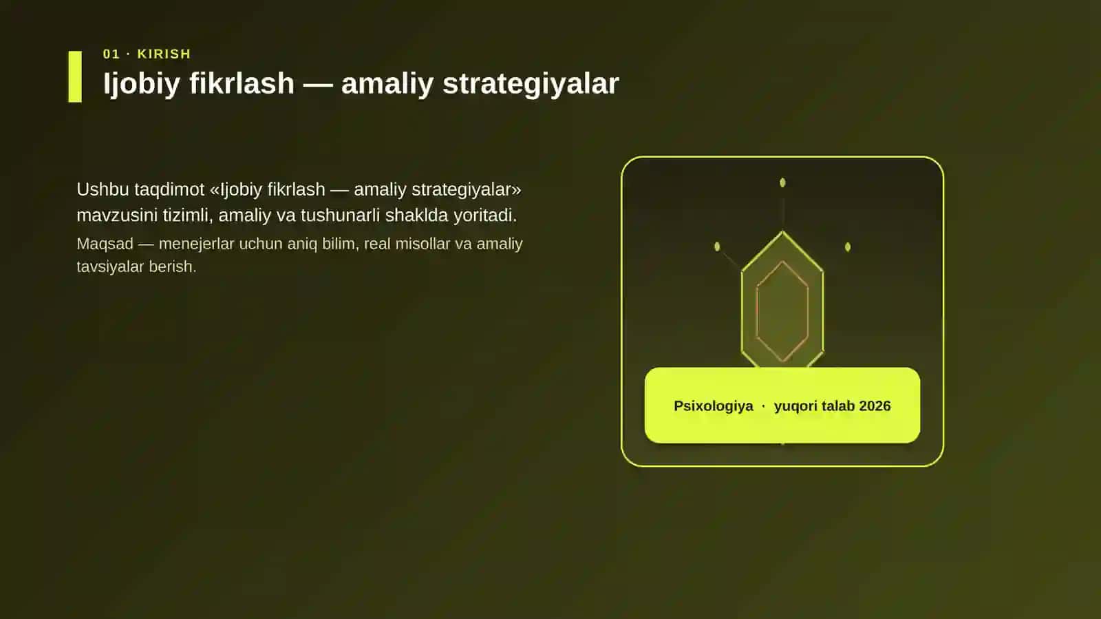 Ijobiy fikrlash — amaliy strategiyalar 3