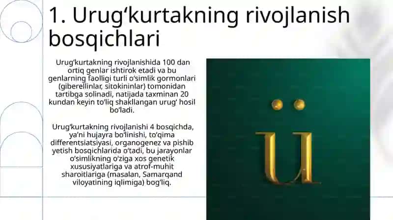 Urug`kurtakning tuzilishi va tiplari 3