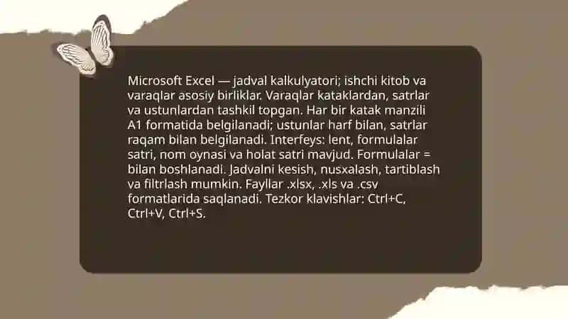 Microsoft Excel 3