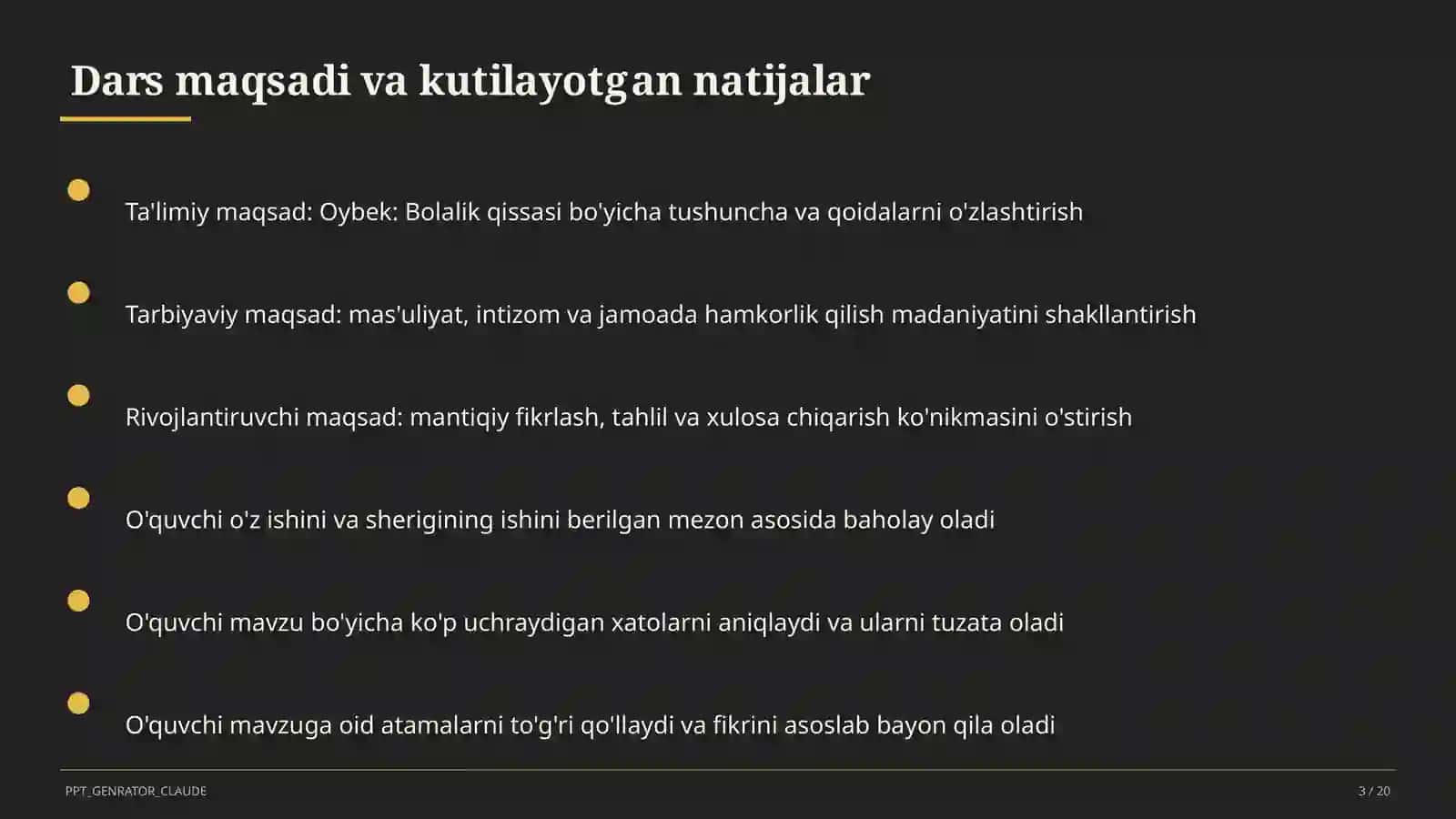 Oybek: Bolalik qissasi (6-sinf) 3