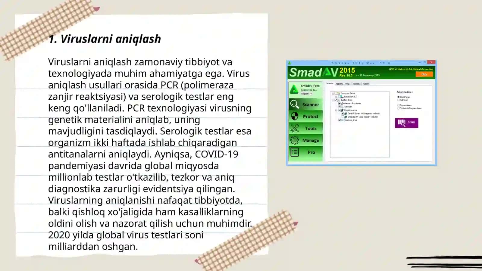 Antivirus dasturining imkoniyatlari 3