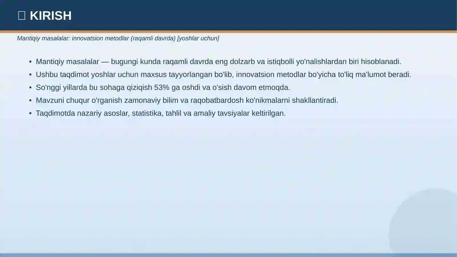 Mantiqiy masalalar: innovatsion metodlar (raqamli davrda) [yoshlar uchun] 3
